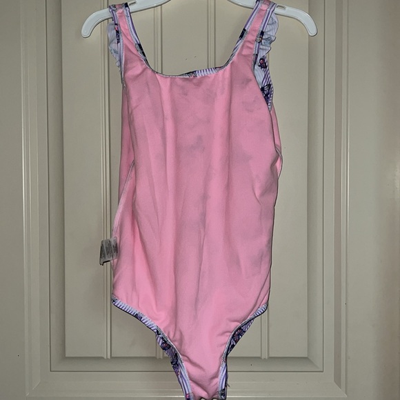 Kensie girls Butterfly Stripe Swim/Bath Suit. - Picture 7 of 7